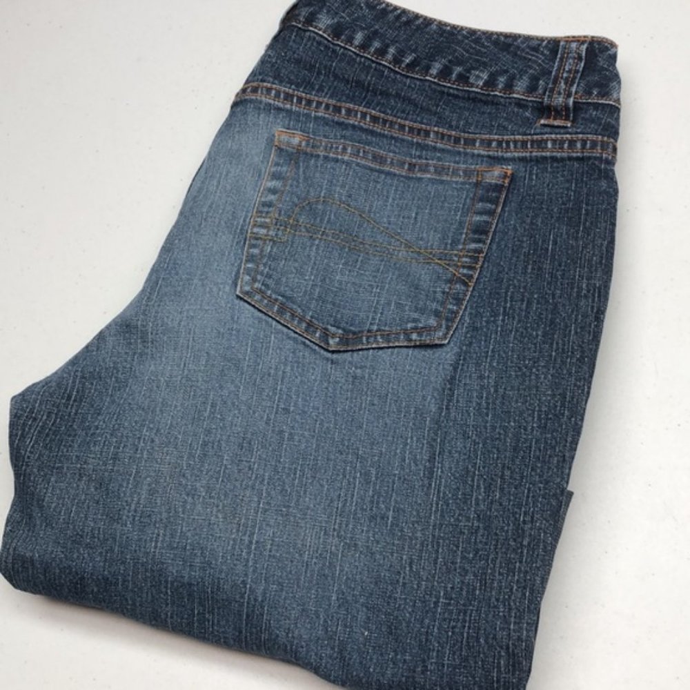 DESIGNER JACOB CONNEXION CROP ROLLUP JEANS 31x24 😎
